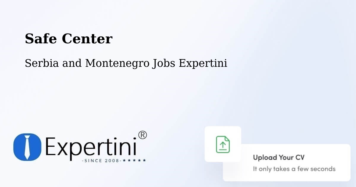 Safety Center – Granby - Serbia and Montenegro Jobs Expertini